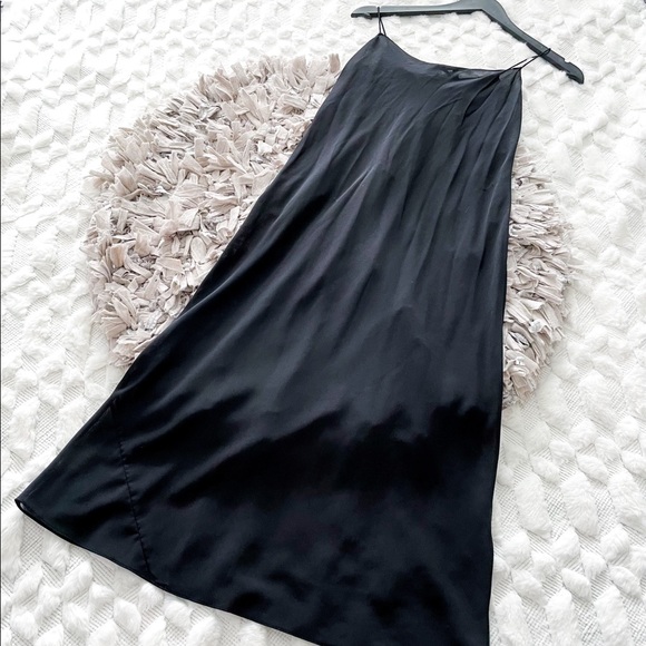 Theory Dresses Theory Black Polyester Slip For Under Dress Poshmark